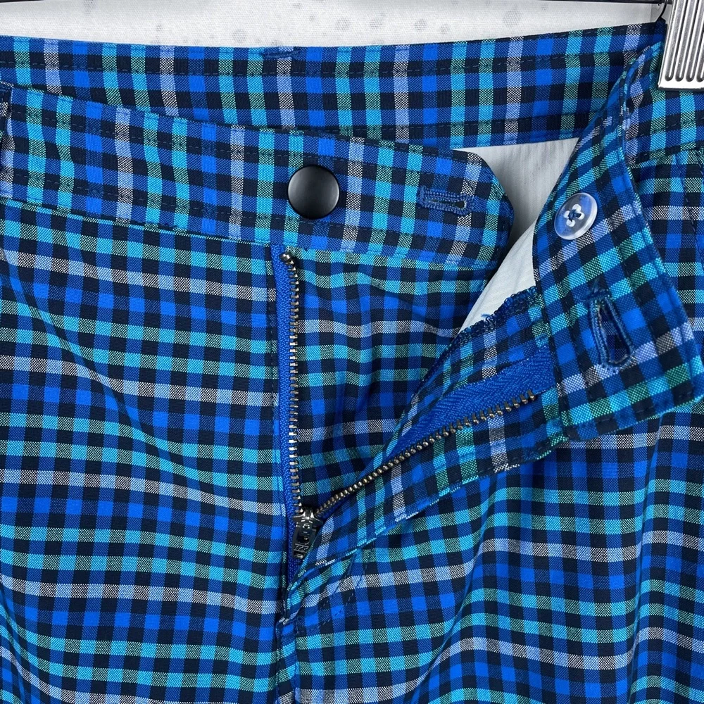 Lululemon Kahuna Shorts Blue Plaid 32